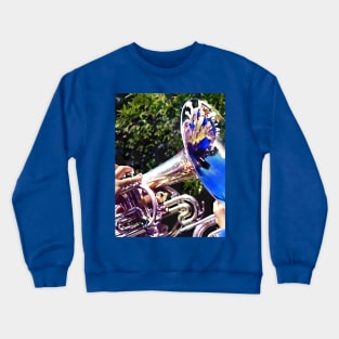 Reflections on a Baritone Horn Crewneck Sweatshirt